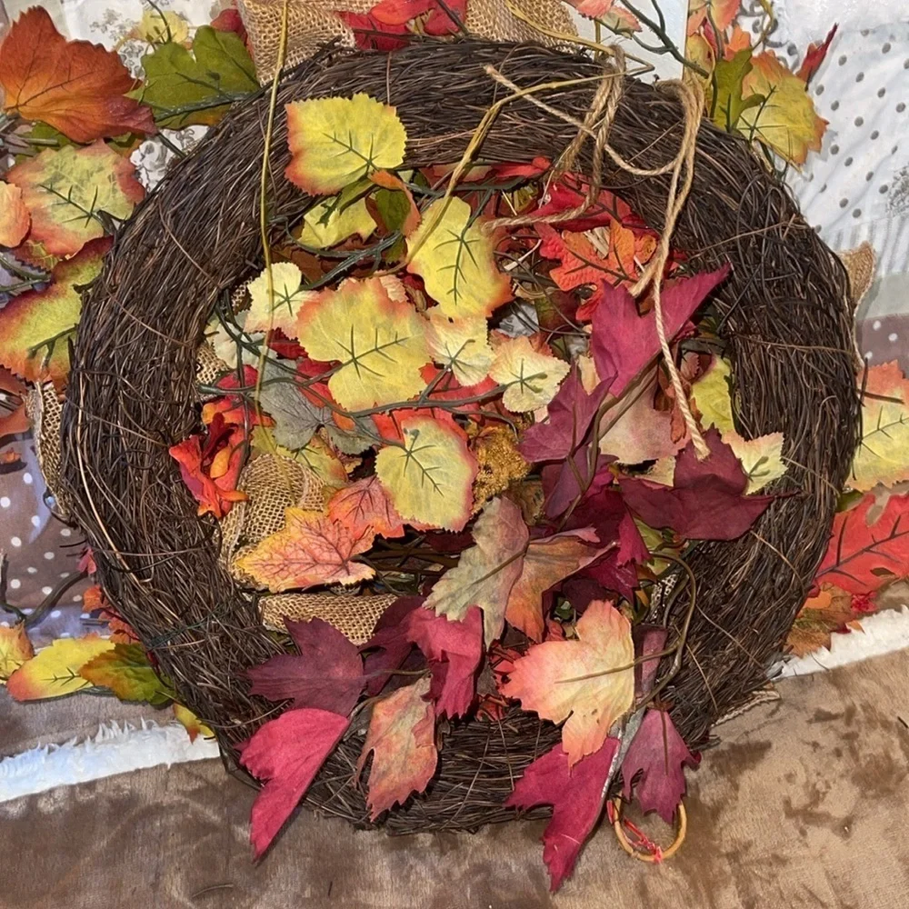 ‼️Autumn Harvest Faux Floral Wreath